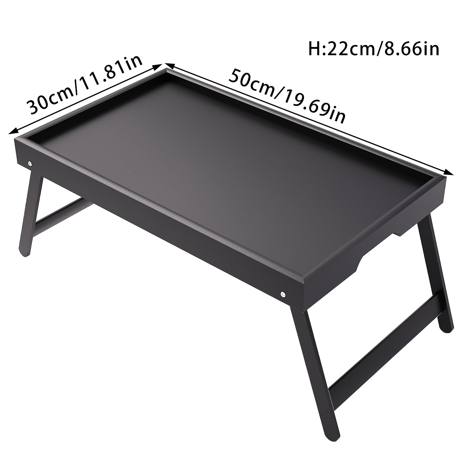 A Single Bamboo Mini Table, A Foldable Office Table For Home Use, Laptop Desk, In , Black, Brown, And White, Multifunctional Portable Small Table, Tray, And Storage Organizer