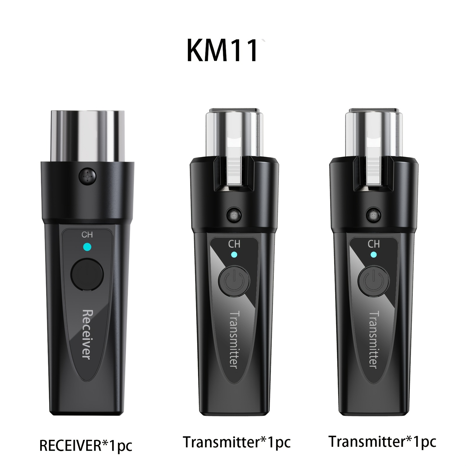 One-/one-to-two 2.4ghz Wireless Microphone Xlr System Transceiver, Dynamic Microphone, Rechargeable Wireless Microphone Mixer Adapter