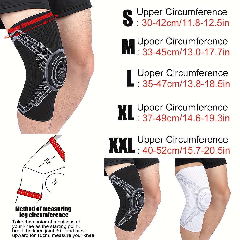 Compression Leg Sleeve Knee Support Stabilizer Long Brace 