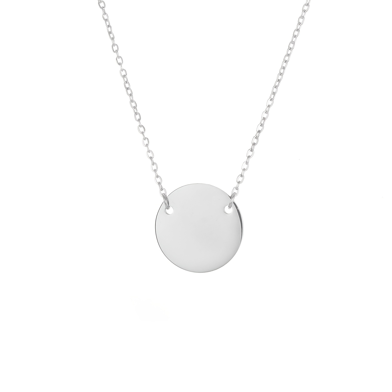 Unique High-End Women's Necklace with Round Geometric Pendant