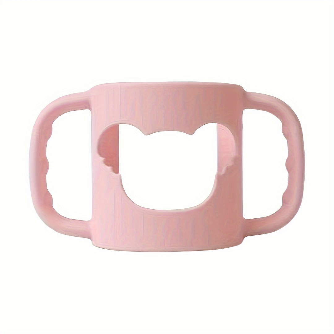 Image of Silicone Bottle Handles With Cartoon Designs, Everyday Bottle Accessories, Soft And Elastic Silicone Covers, Suitable For Most Neck Bottles.
