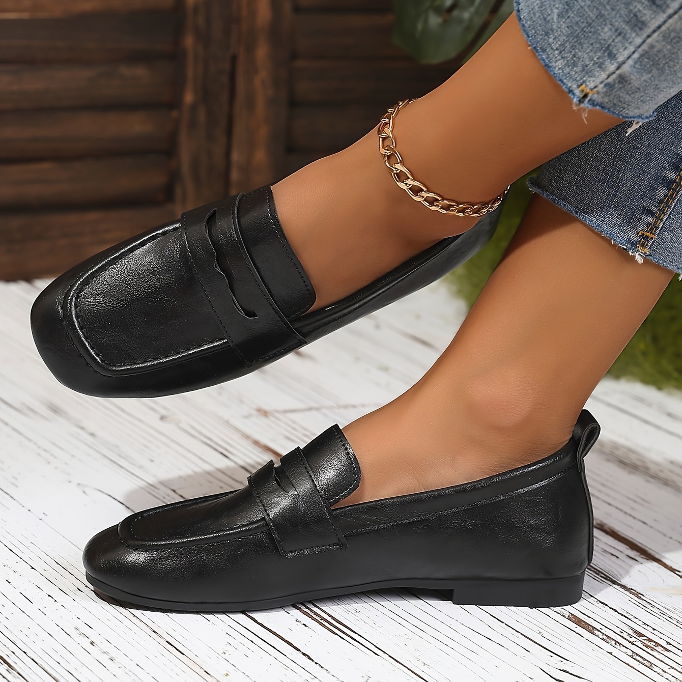 TEMU Fashionable And Versatile Thin-sole Soft-sole Outdoor Commuting Convenient Loafers, Women Shoes