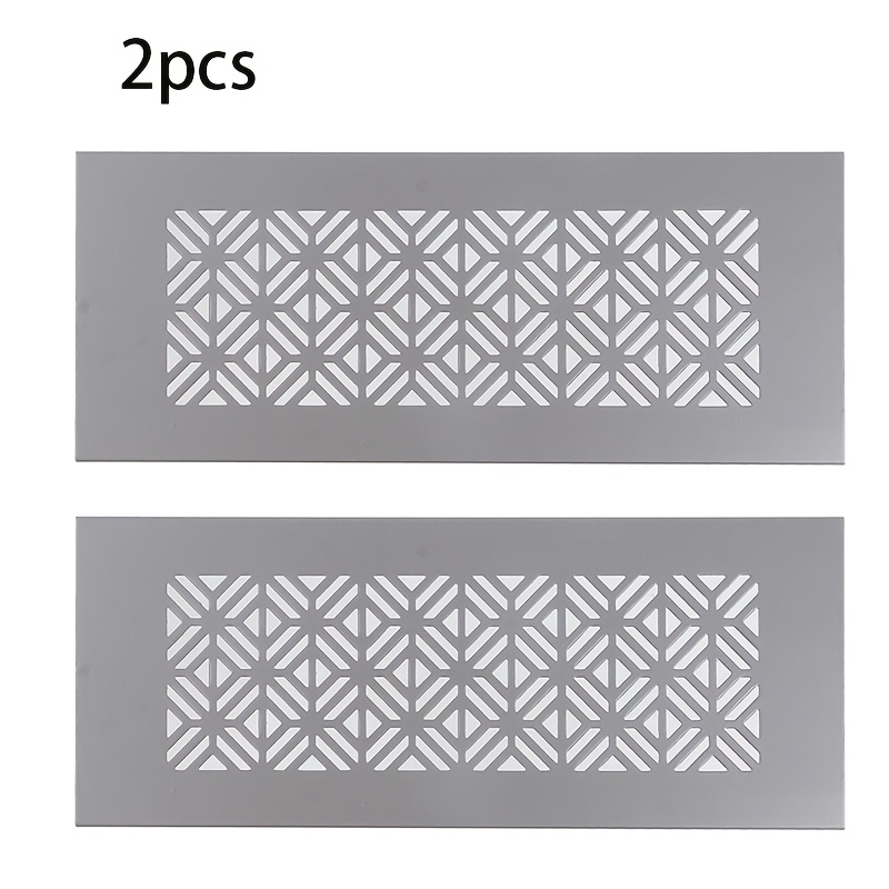 TEMU Due Pezzi di Aperture di Ventilazione Rettangolari a Rete, Coperture di Ventilazione, Accessori Hardware per Scarpiera, Completo con Viti di