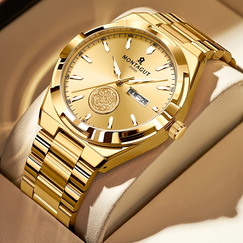 TEMU New Automatic Mechanical Watch Men, Luxury Dial Business Formal Wear Watch, Qixi Valentine's Day Gift