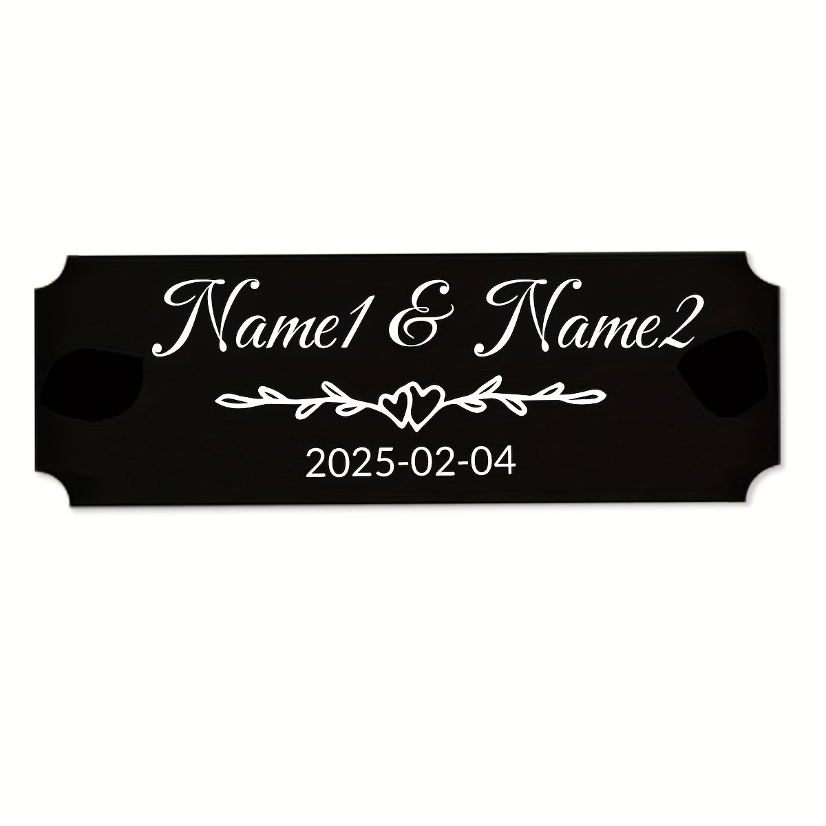 TEMU Custom Text Plaque, Personalized Stainless Steel Plaque, Customized Memorial Plaque, Customizable Name Plate For Wall, Metal Tags,
