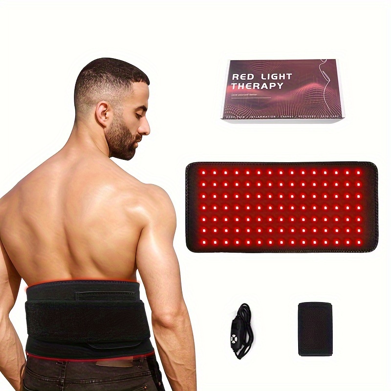 1pc Light Therapy Infrared Light Therapy Wrap Belt For Body Pain Relief  Wearable Large Pad For Waist Back Stomach Muscle Repair Decrease  Inflammation Speed Healing Led 660nm 850nm With Controller - Health