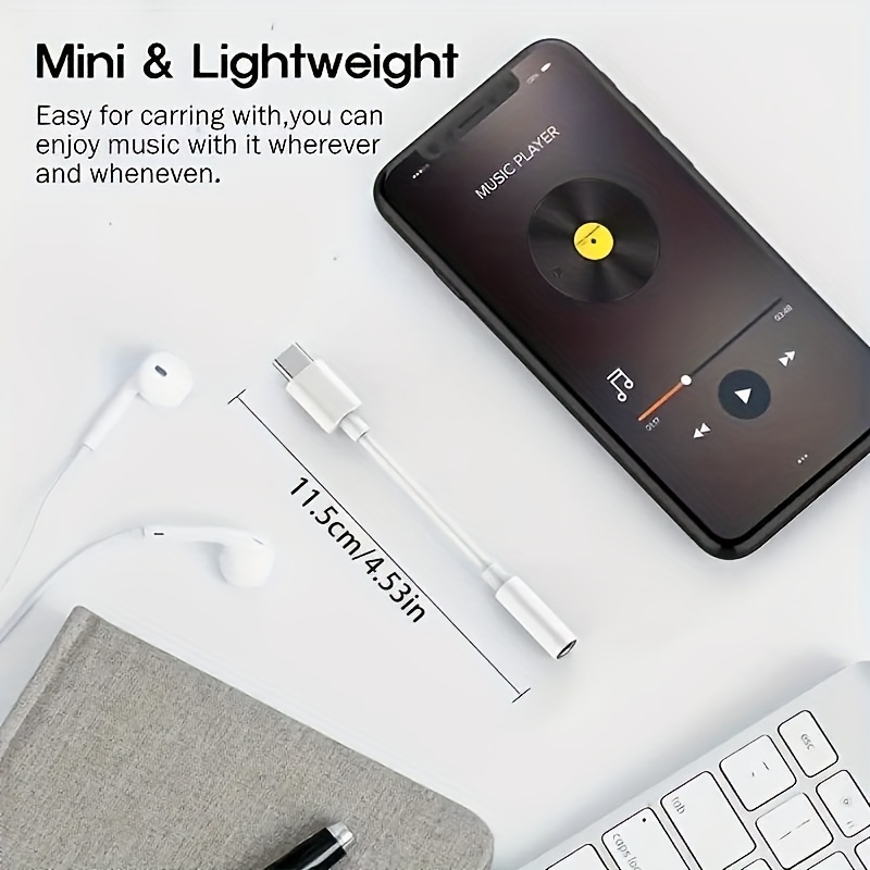 Comprar Essager-Adaptador de auriculares tipo c a conector Jack de 3,5mm,  Cable auxiliar de Audio USB C a 3,5mm para Huawei P30 P20 Pro Xiaomi Mi 9 8  Oneplus 7 7t