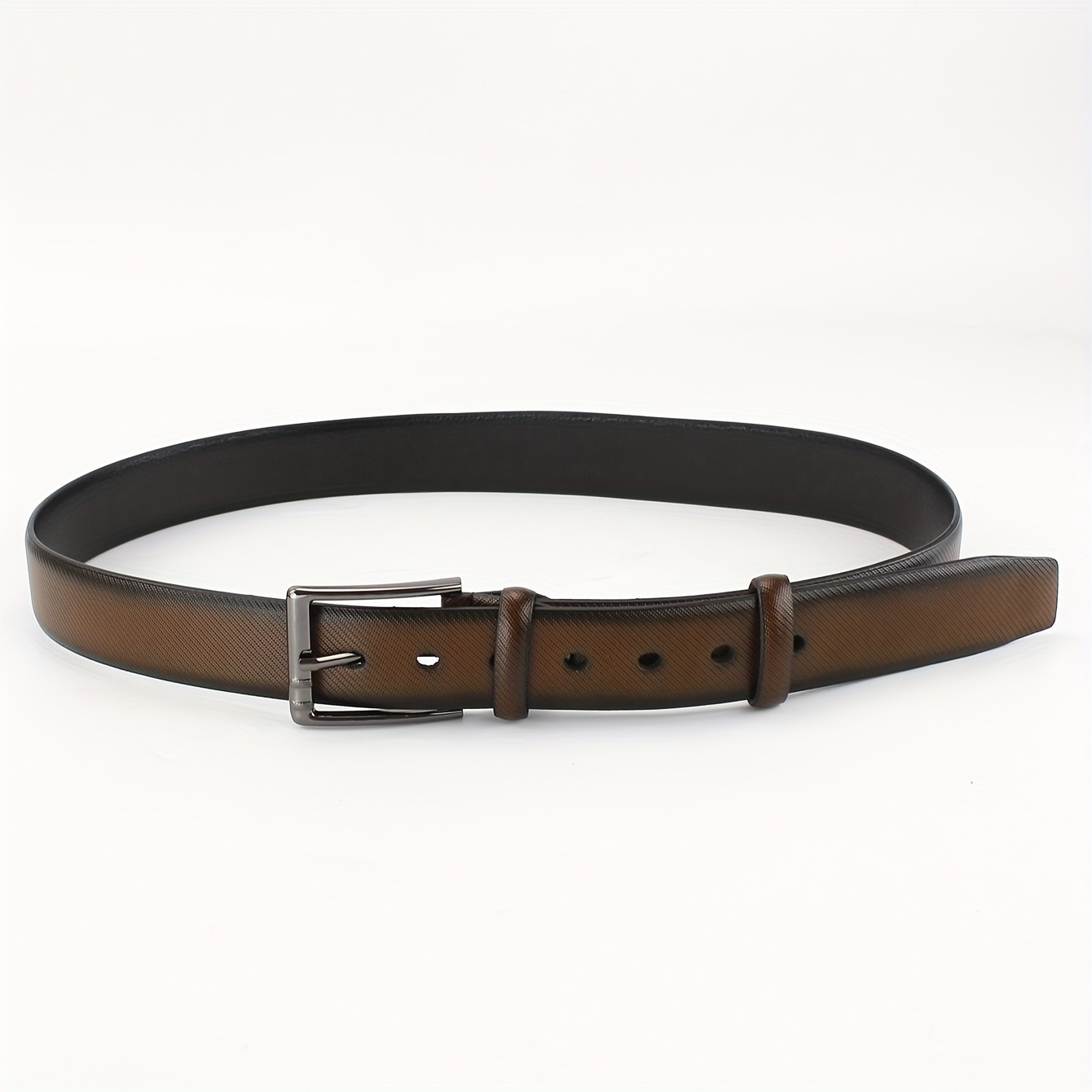 Faux Leather Men's Belt with Square Buckle - Perfect for Easter