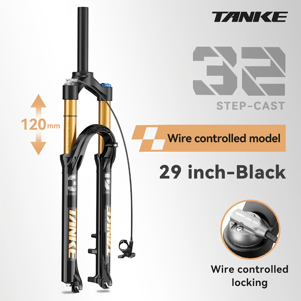 B Bolany 26/27.5/29 MTB Suspension Fork, Aluminum Alloy Shock Absorber