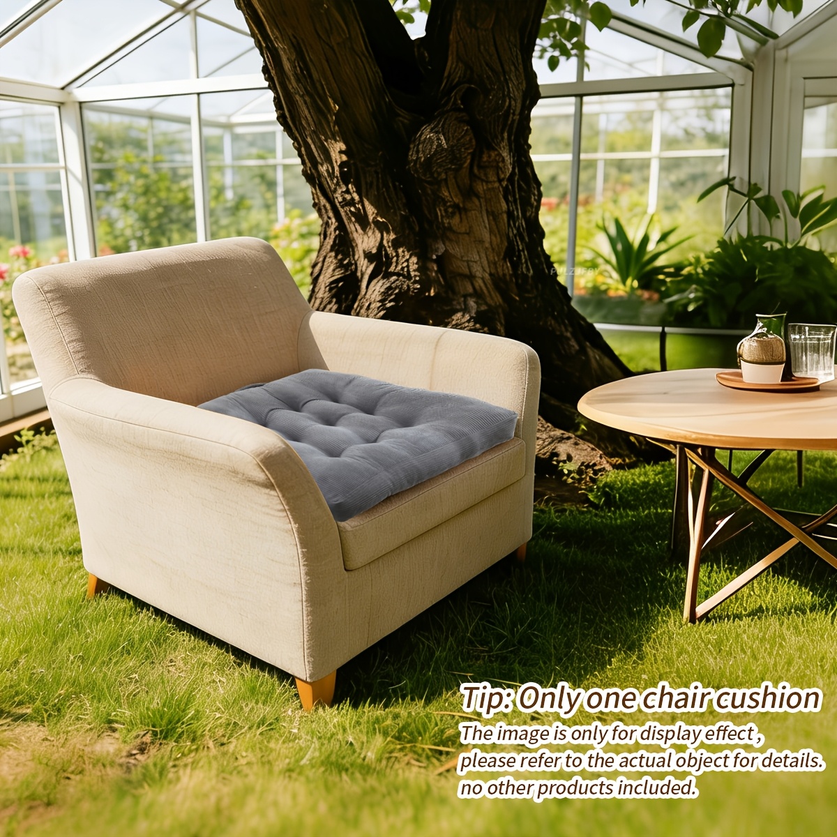 Cushion for Outdoor Courtyard Crafted from Corduroy Fabric
