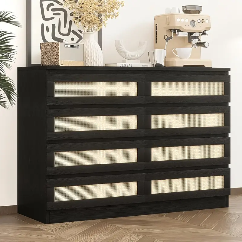 6 8 drawer rattan chest drawers easy assemble suitable - Temu 6 8 drawer rattan chest drawers easy assemble suitable - Temu