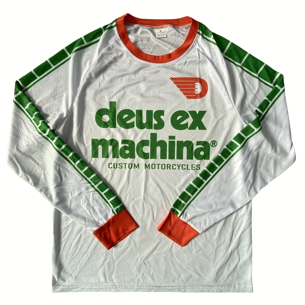 TEMU Ex Machina Powersports Jerseys, Powersports Apparel, Sporty Look, , Breathable Fabric, Lightweight Jersey, Performance Wear, Athletic Shirt