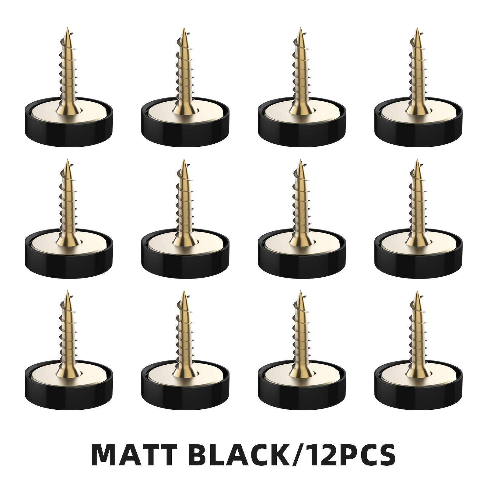 Mirror Screws, Screw Caps, Decorative Caps, Cover Nails, Suitable For Bathroom Mirror Panels, Kitchen Ceilings, Art Crafts And Advertising Sign Nails, Silvery And Golden