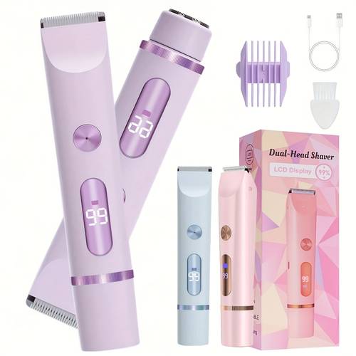 electric shaver for women with indicator a versatile two in one device ideal for legs underarms face and bikini area this rechargeable trimmer has a battery capacity of 400mah and used for wet and dry shaving