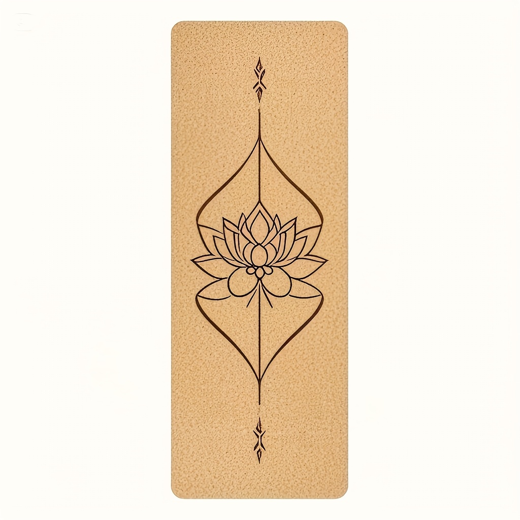 Cork Yoga Mat, Non-slip And Sweat-absorbent, Suitable For Beginners And Experienced Yoga Enthusiasts