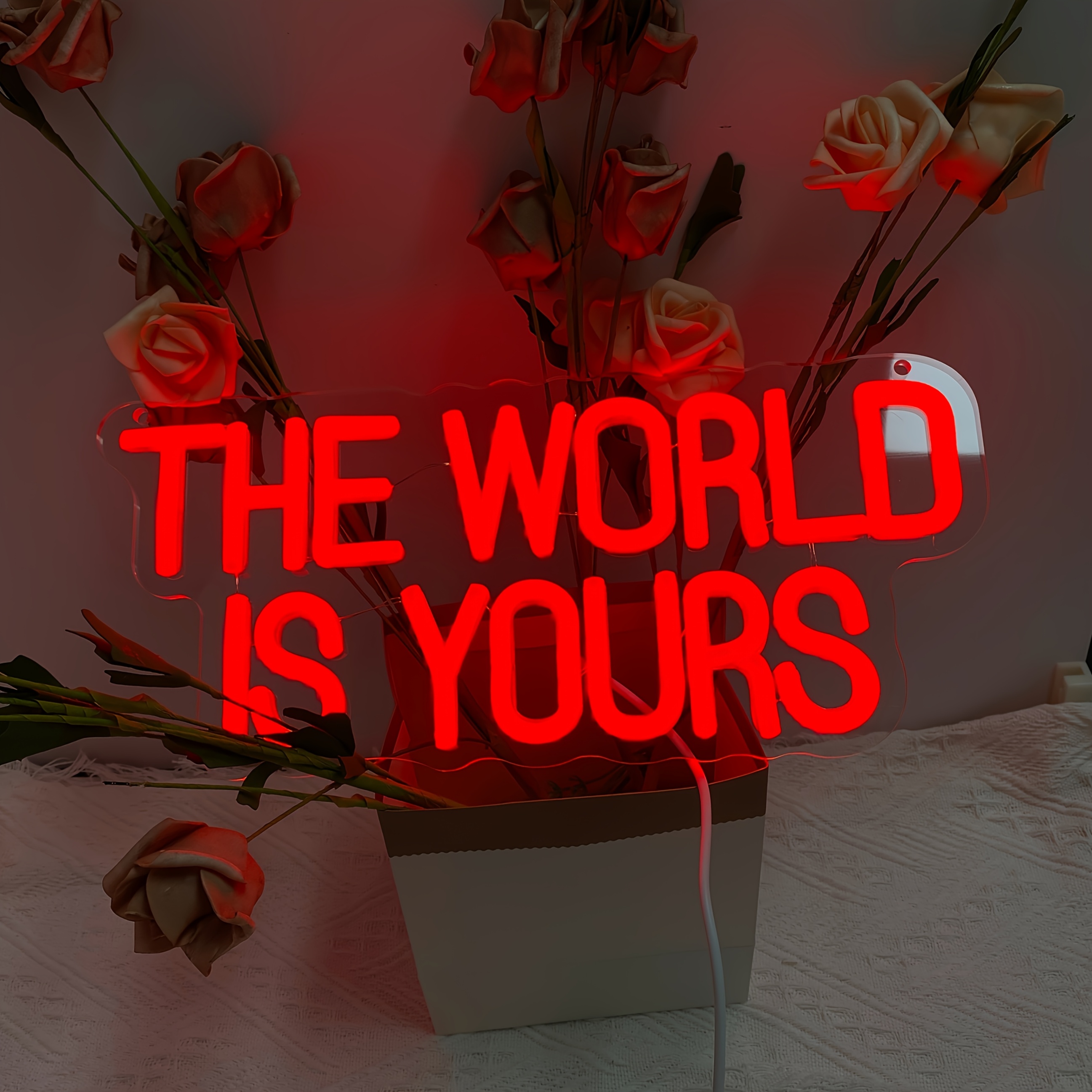 Image of Liuyang Neon Sign - Led Wall Art Suitable For Wedding Backgrounds, Bedroom Decor, Man Cave Atmosphere, Office Inspiration, Restaurant, Bar, Lounge Decoration