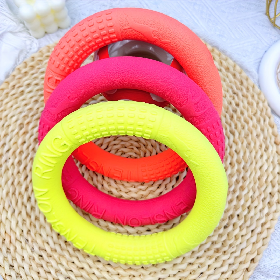 3pcs Dog Sports Tugging Ring Interactive Chew Toy