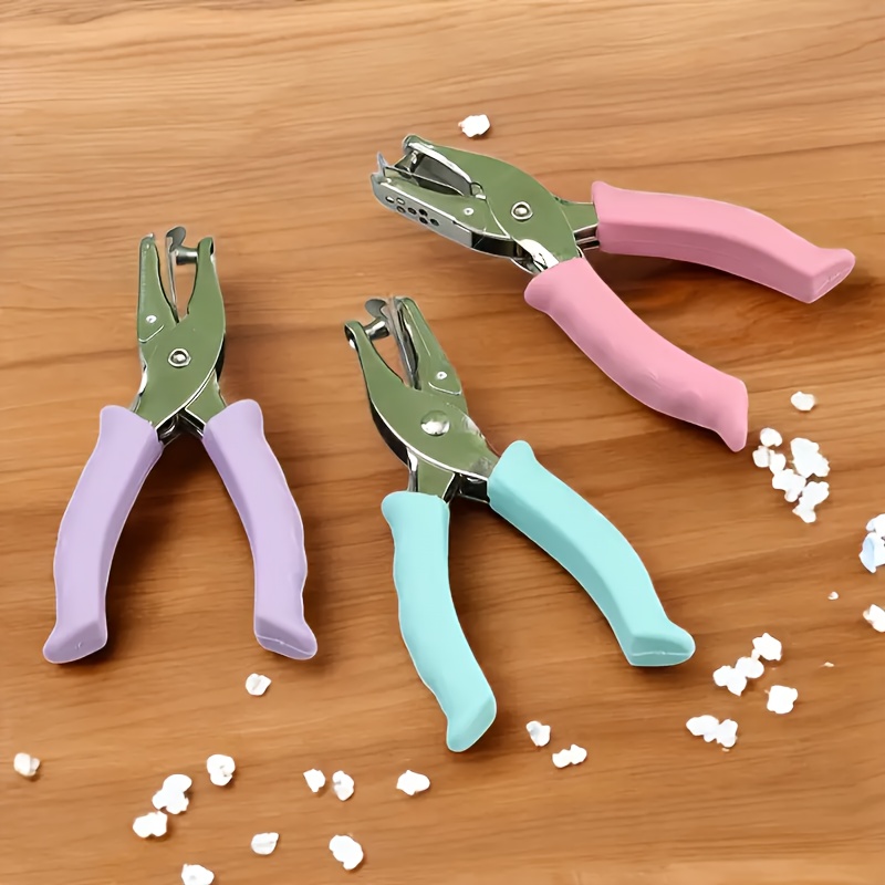 Mushroom Hole Punch - T-Type Paper Puncher For DIY, Scrapbooking, & Loose Leaf Binding (Gray)