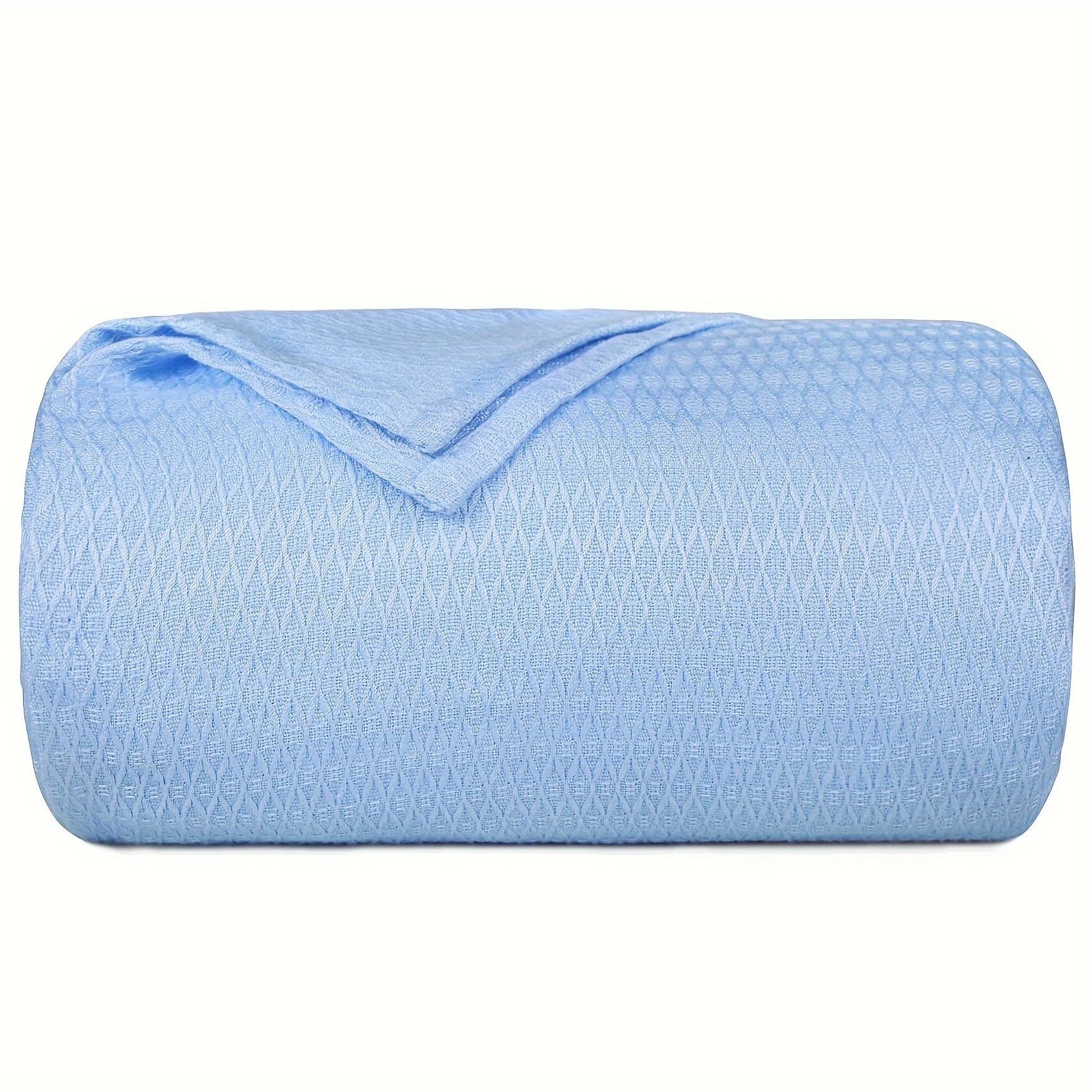 

1pc Cooling Blankets For Hot Sleepers Absorbs Heat To Keep Body Cool For Night Sweats, Lightweight Cooling Blanket For Sleeping Thin Blankets For Summer For Couch Bed All Season Blanket, Blue