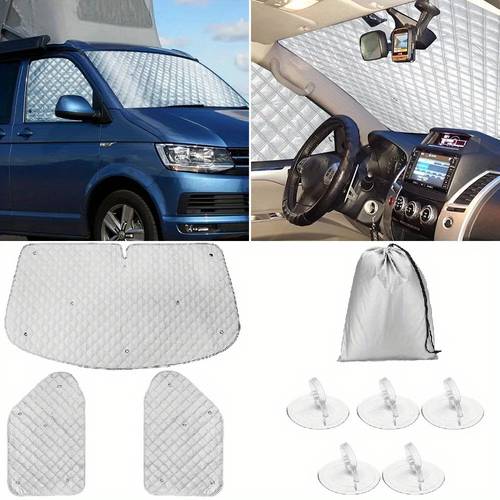 item picture car internal thermal windshield cover blind lifting window sunshade sun visor for vw t4 1990 2003