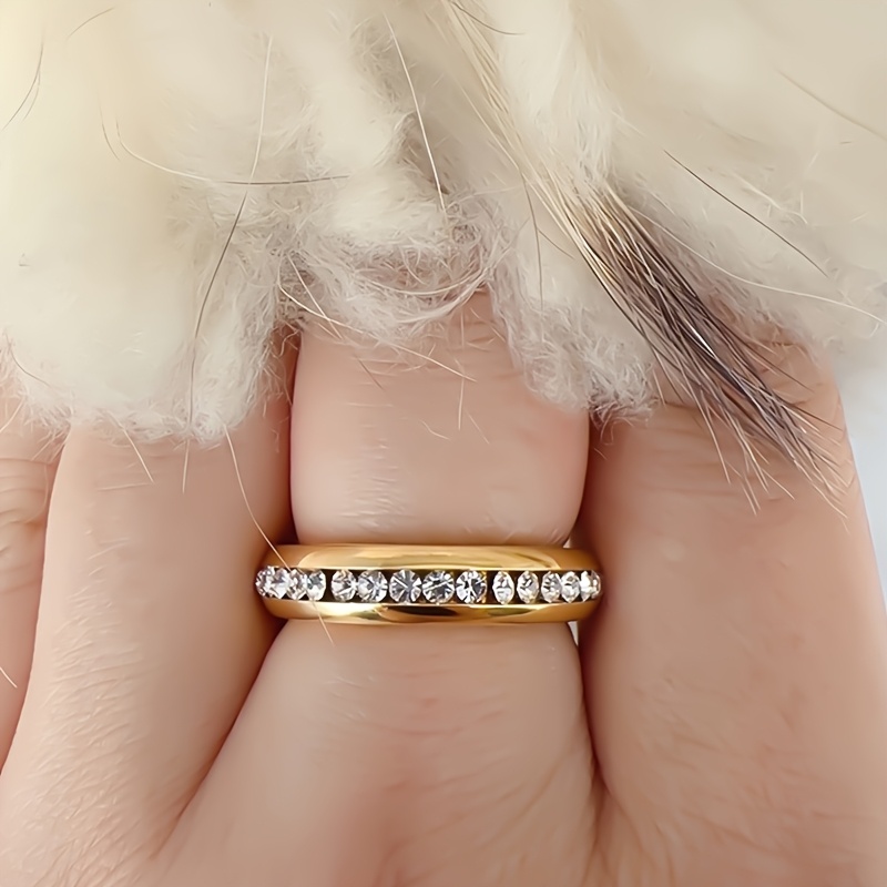 Inel pentru femei din oțel de titan, lățime 4mm, bijuterii unisex pentru nuntă și logodnă, cadou de Crăciun și aniversare