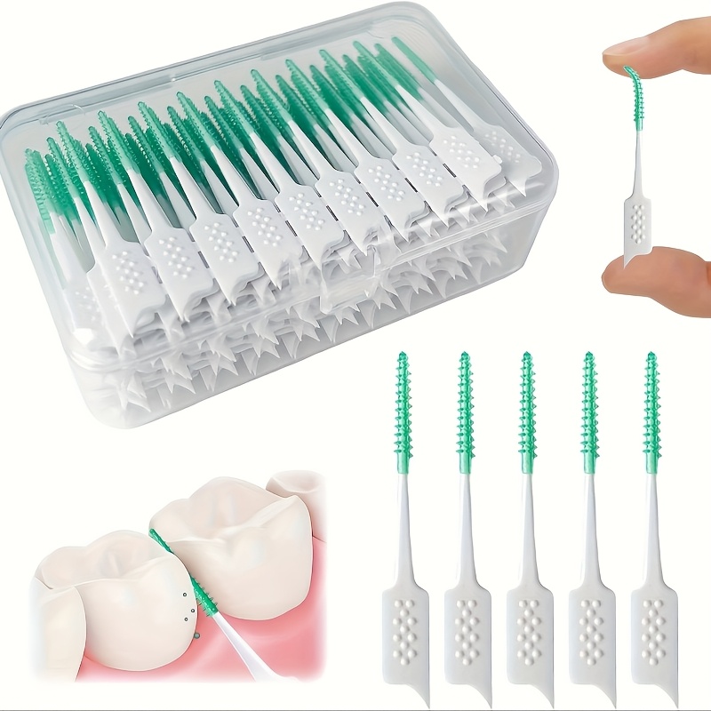 100-count Mini Floss Picks, Mint-flavored Interdental Cleaning Sticks, Formaldehyde-free Soft Oral Care Tools, Suitable For Teeth And Gums