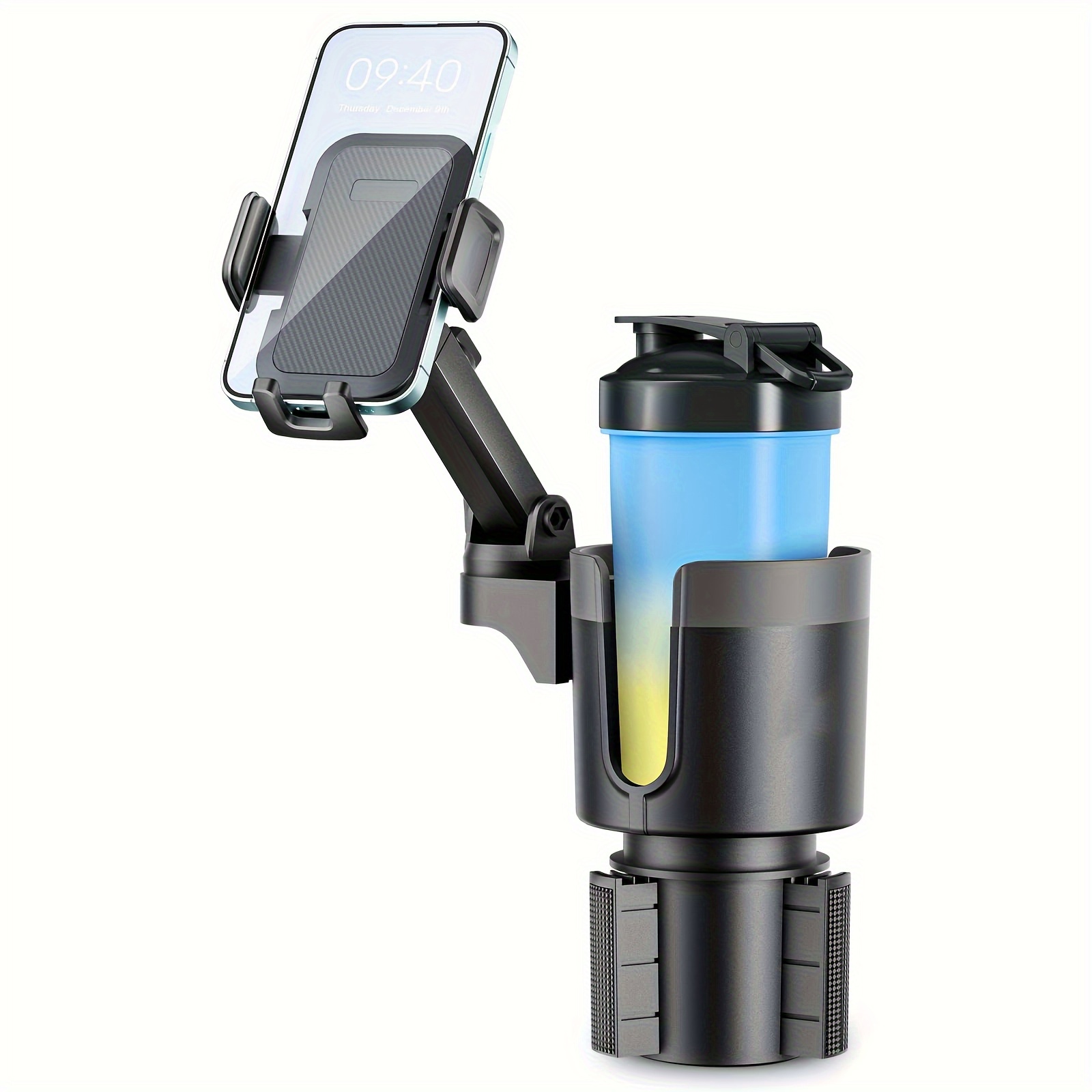 

Cup Phone , 2in 1 Cup For Car Long Arm 360° Cup Phone For Car Compatible All Smartphones