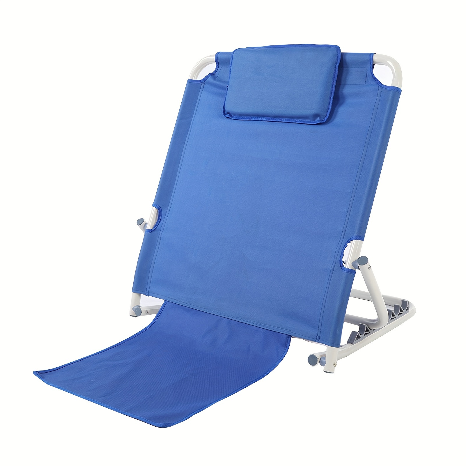 

Adjustable Bed Back Rest, Backrest Folding Chair, Foldable Backrest, For Neck, Head And Waist Support, Blue, Without Armrest