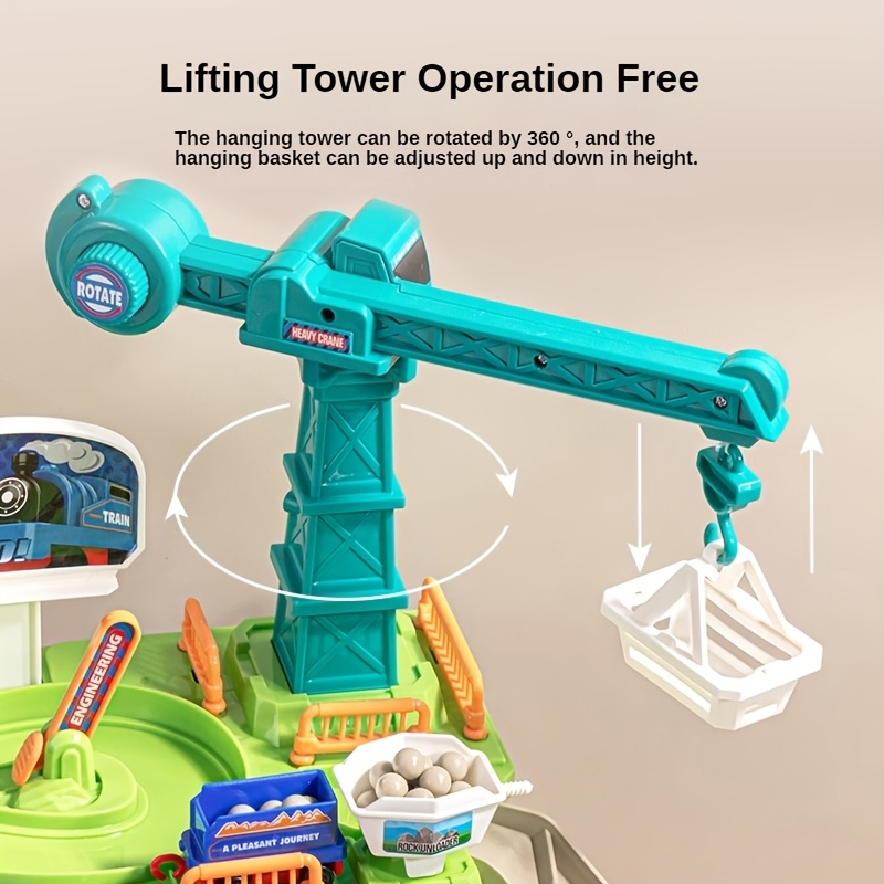 Kids' Electric Train with Track for Mountain Adventures
