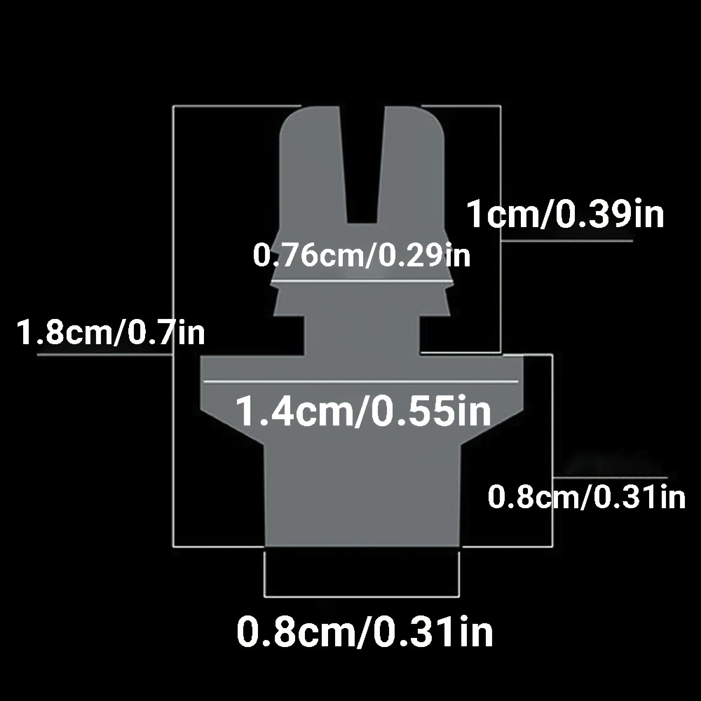 KIMISS 25pcs Gold ABS Wheel Rivets - Wheel Lip Rivets Nuts For AH Ds Series Wheel Rims Cap Lip Screw Bolt