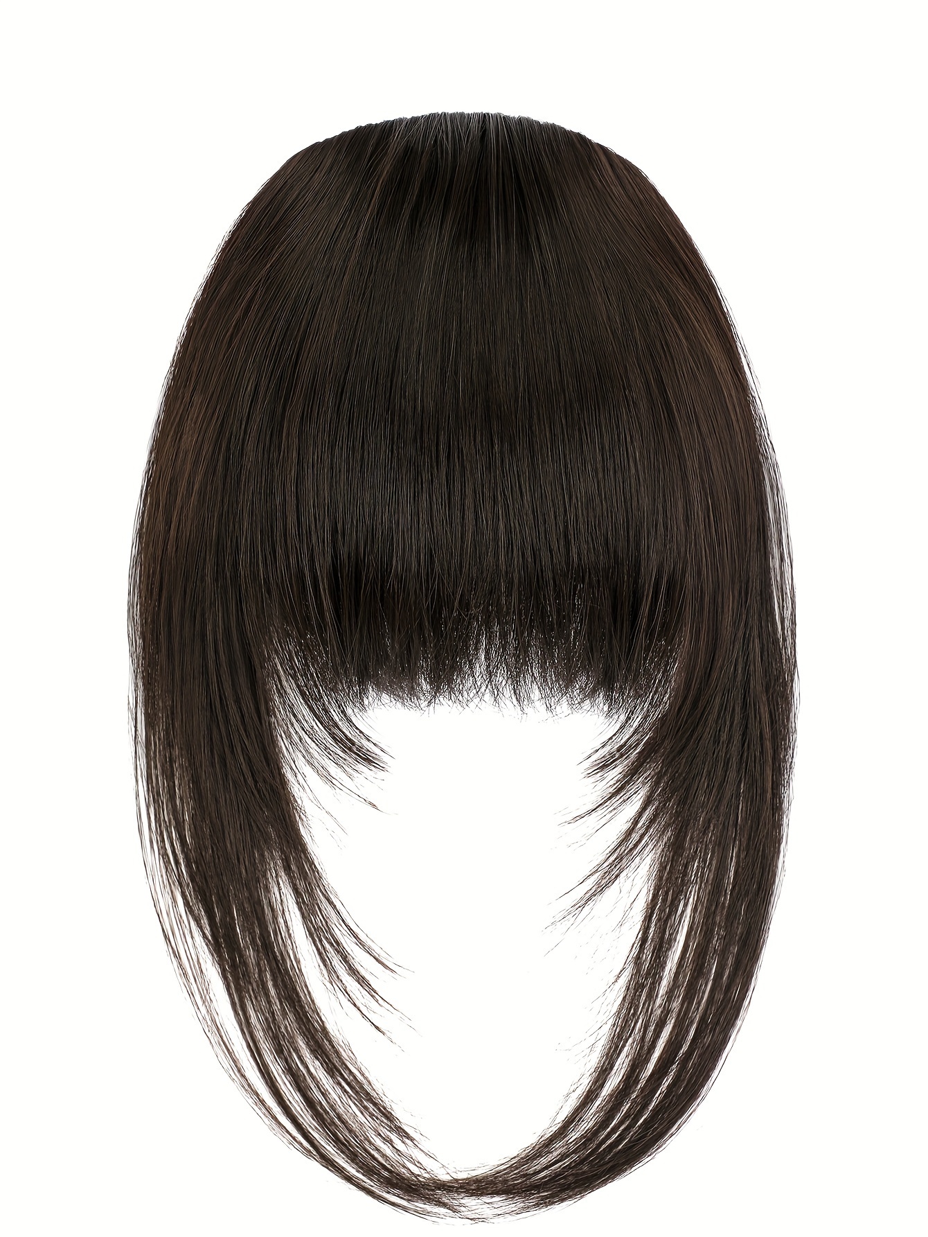 synthetic wig with 12 inch bangs on   suitable for daily   ladies details 21
