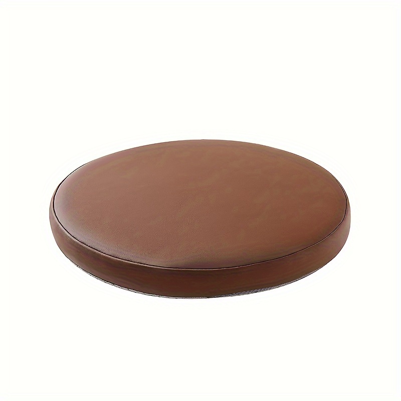 Image of Round Memory Foam Cushion For Leather Dining Chairs, Bar Stools, Booth Seats, Bay Window Cushions, And Soft Floor Seating