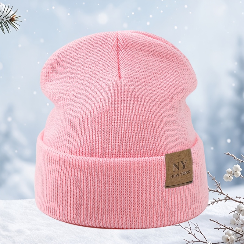 Fashion Women's Solid Color Pullover Winter Hat