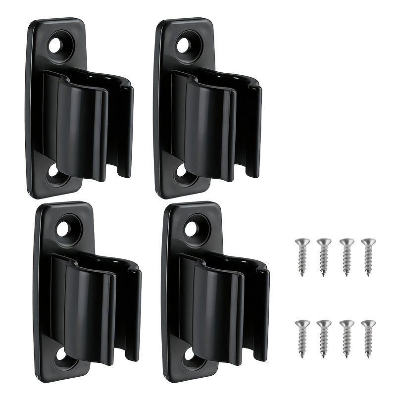 4pcs High-quality Sunshade Pole Handle Support Bracket Hook Sunshade Pole Fixing Clamp - Lightweight And Durable - Suitable For , Motorhomes, Station Wagons And Trailers