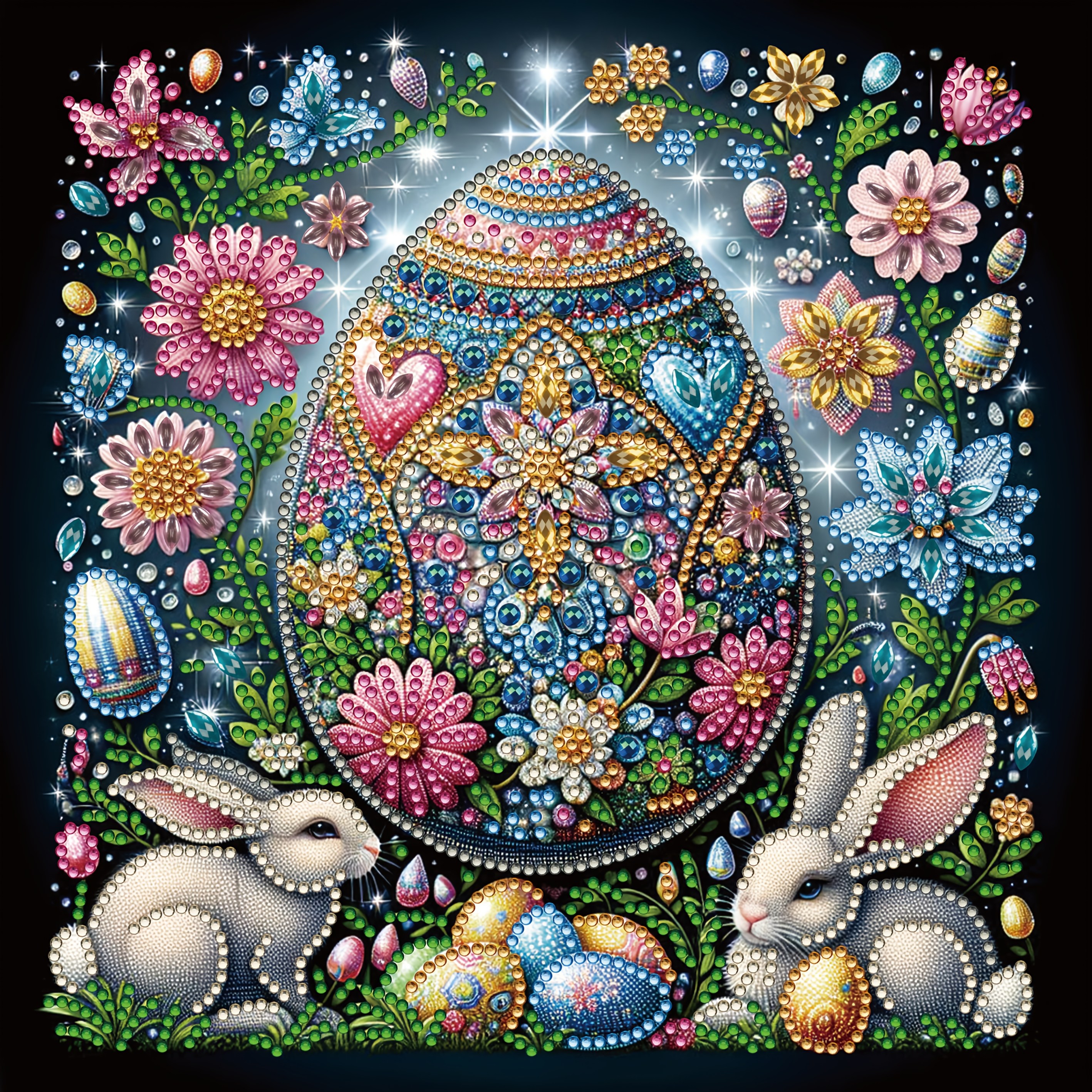 

Easter Egg Art Painting Kit - Creative Diy 5d Canvas, Living Room And Bedroom Decor