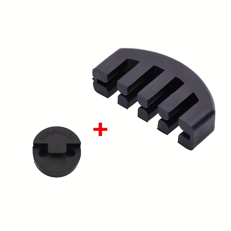 TEMU 2pcs Violin Mutes Set Dampener Reducing Sound Volume Non-disturbing Quiet Practice Violin 5-claw Mute And Round Mute Combination
