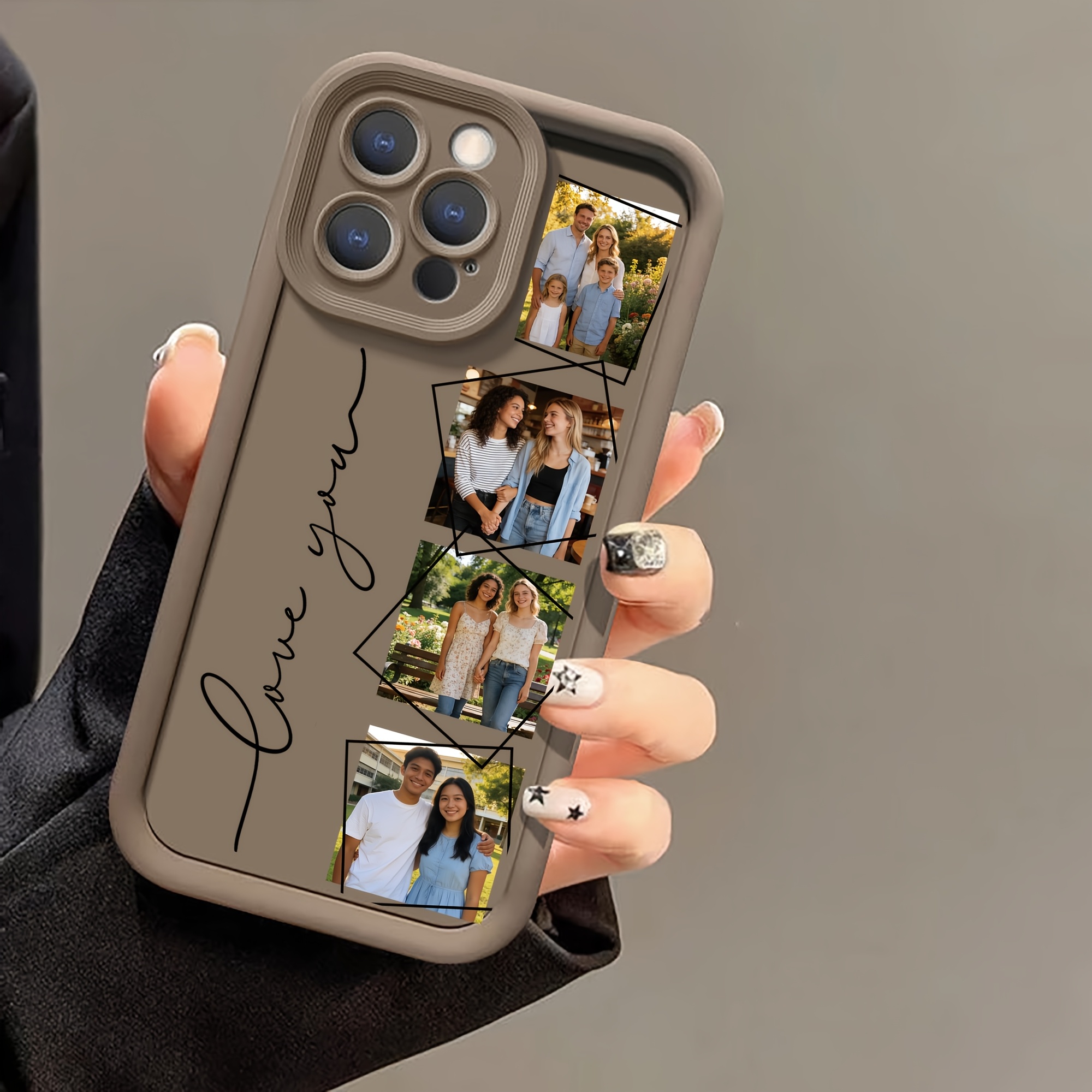 TEMU Phone Case: Phone Case - Personalized Custom , Suitable For Family, , With Multi-, Compatible With Iphone 17, 16, 15, 14, 13, 12, 11 Pro Max And