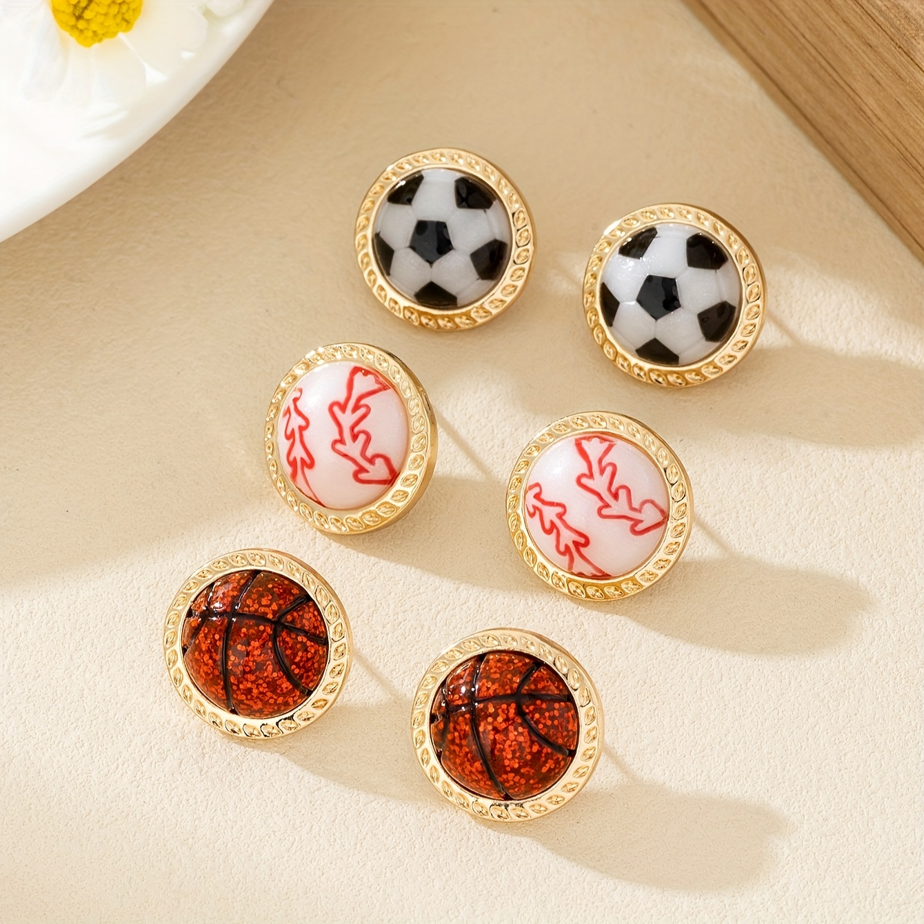 

Chic Sporty Stud Earrings For Women - Football, Basketball & | Zinc Alloy | Celebrations, Zinc Alloy, Celebrations