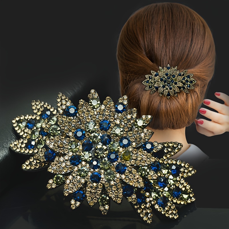 

- Rhinestone - Alloy, Rectangular For Ponytails & Updos