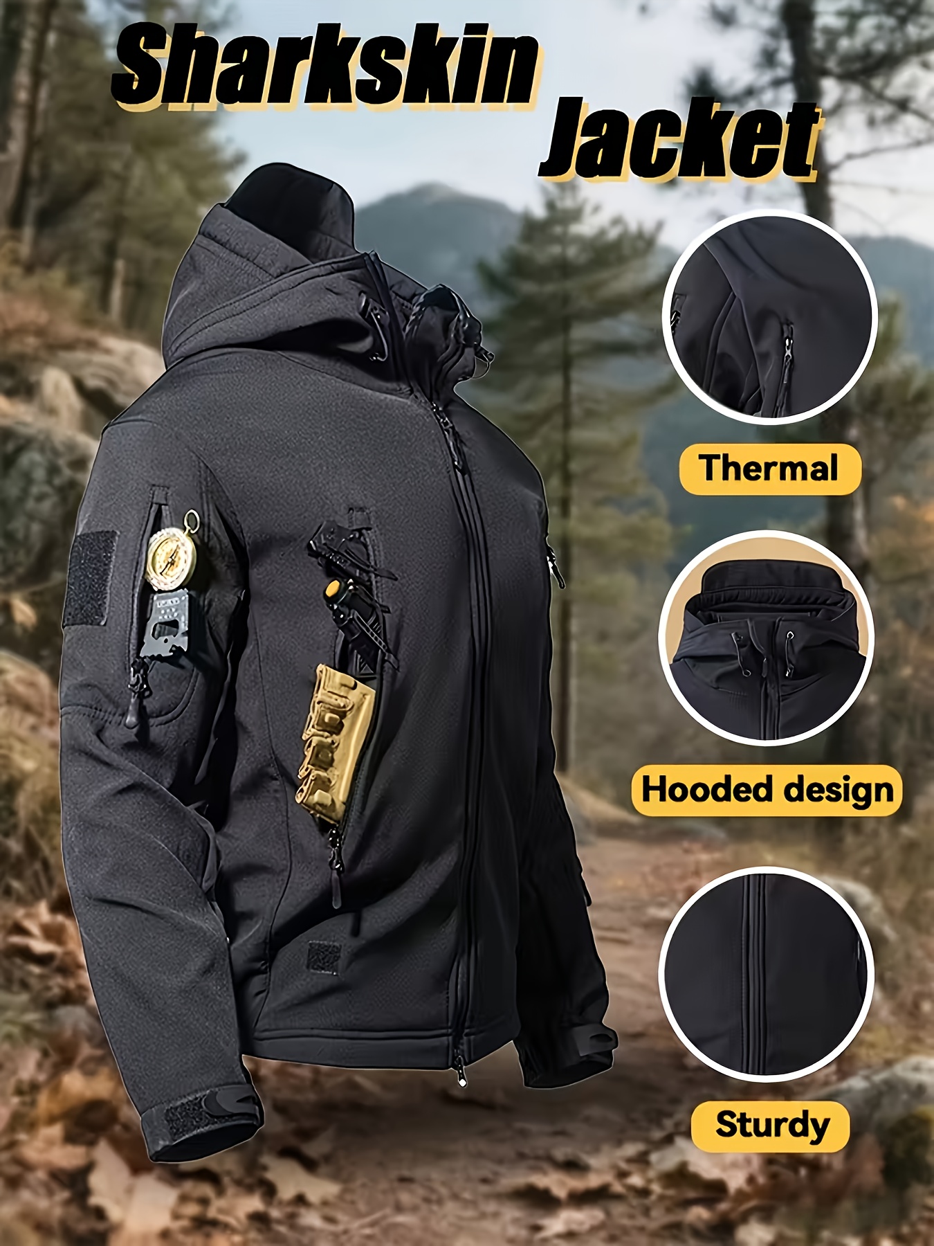 Light Photon Men's Winter Tactical Suit with Cycling Jacket and Pants