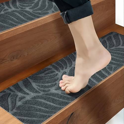 14pcs non slip stair treads 30 x8 self washable polyester step mats for home office safety