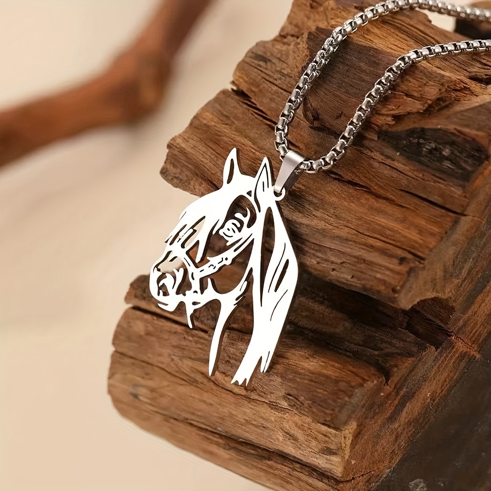 TEMU 1pc Pendentif en Acier Inoxydable de Creux, Unisexe, Design Tendance. Cadeau Idéal pour Toutes les Occasions et Toutes