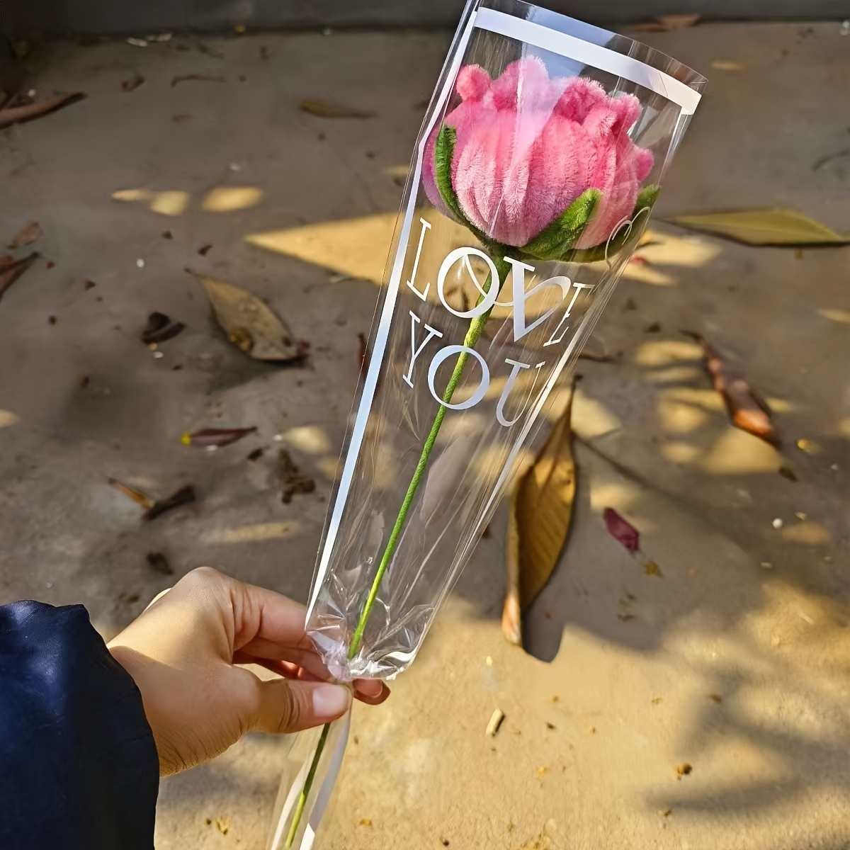 

20/30pcs Transparent Flower Wrapping Bags For Roses & Bouquets - Valentine's, Weddings, Birthdays, Mother's Day & More, Flower Arrangement Materials