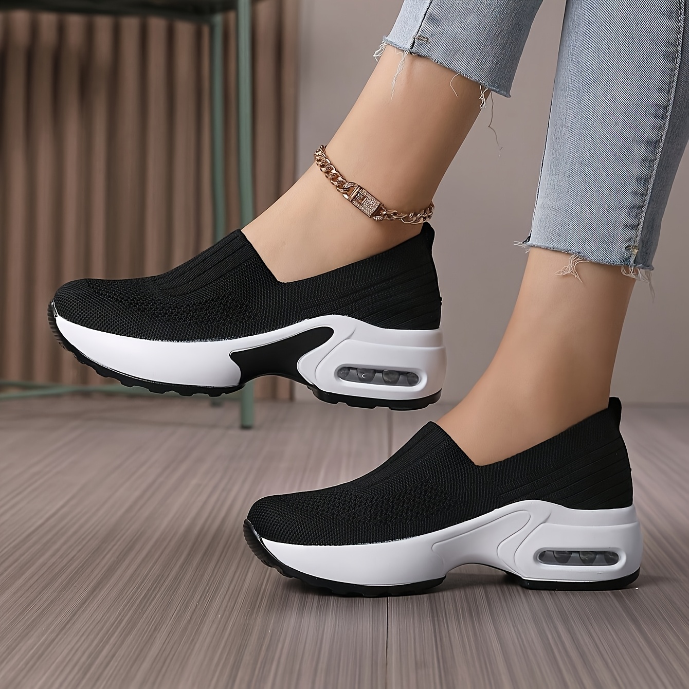 zapatillas calcetín punto aire mujer zapatos deportivos Temu El