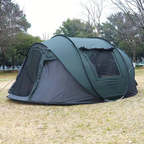 forest person capacity fully automatic instant tent automatic setup instant family tent suitable for camping hiking and travel with heat sealed and integrated ideal for casual camping backyard relaxation