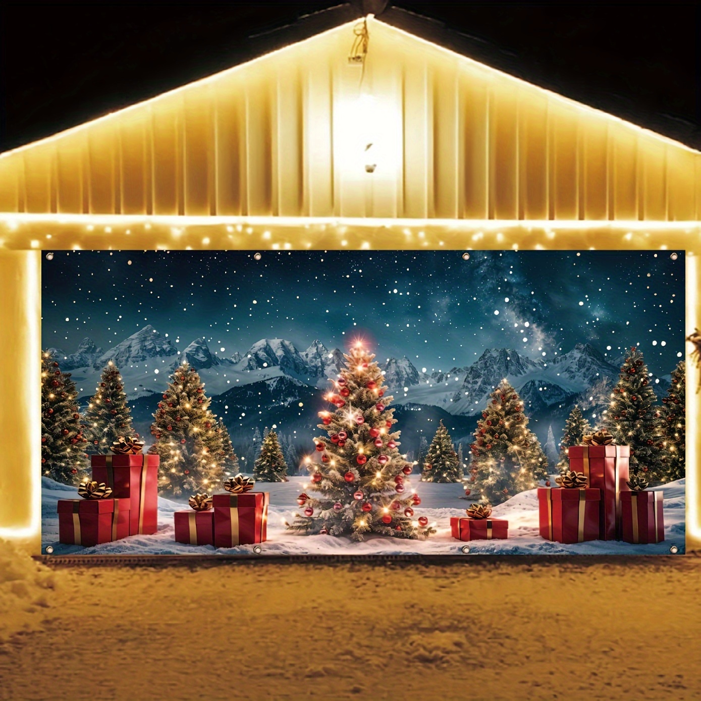 

1pc, Christmas , 157x71 , Christmas , , Decor, Backdrop For Parties , Polyester, No , Seasonal Home &