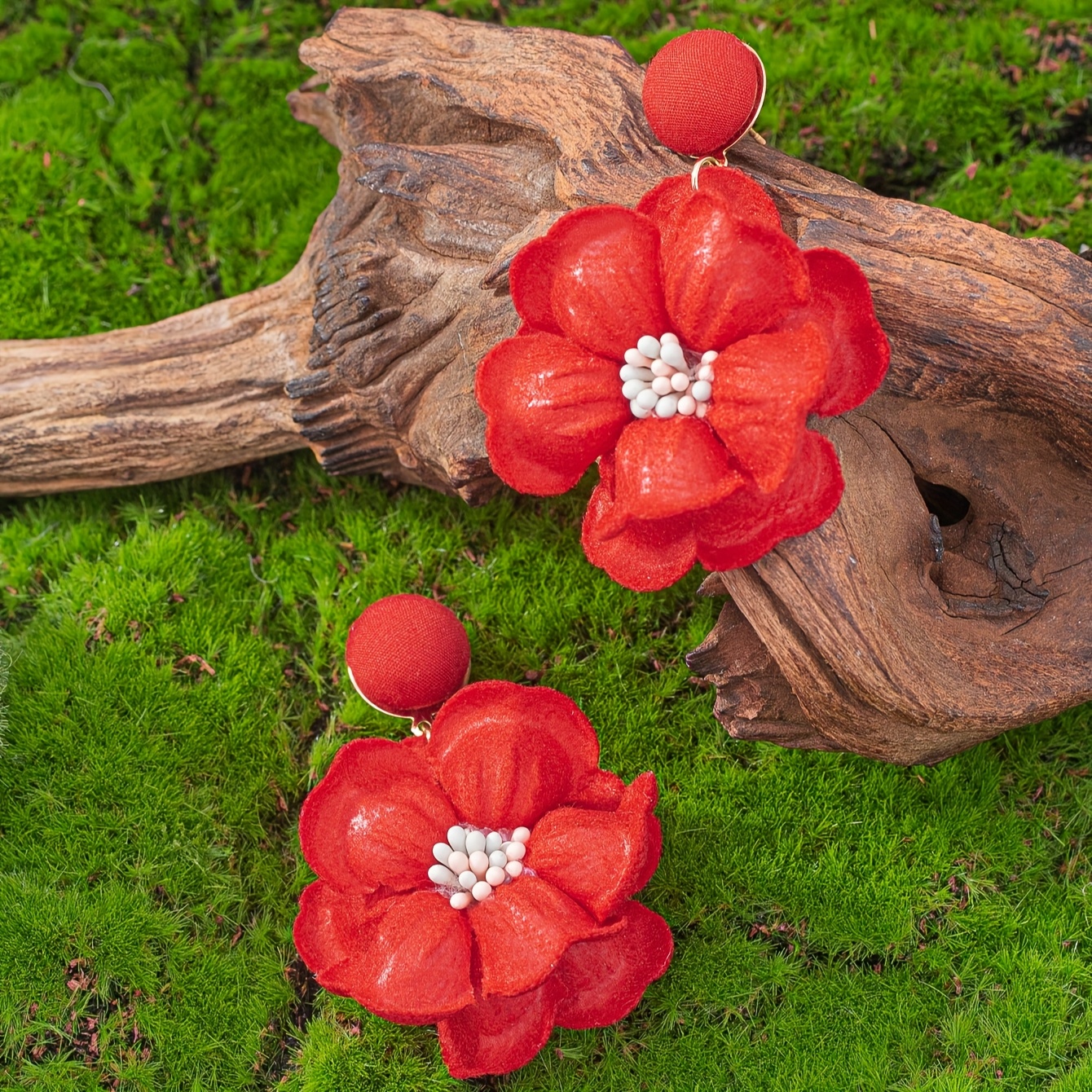 Boho French Floral Dangle Earrings for Women