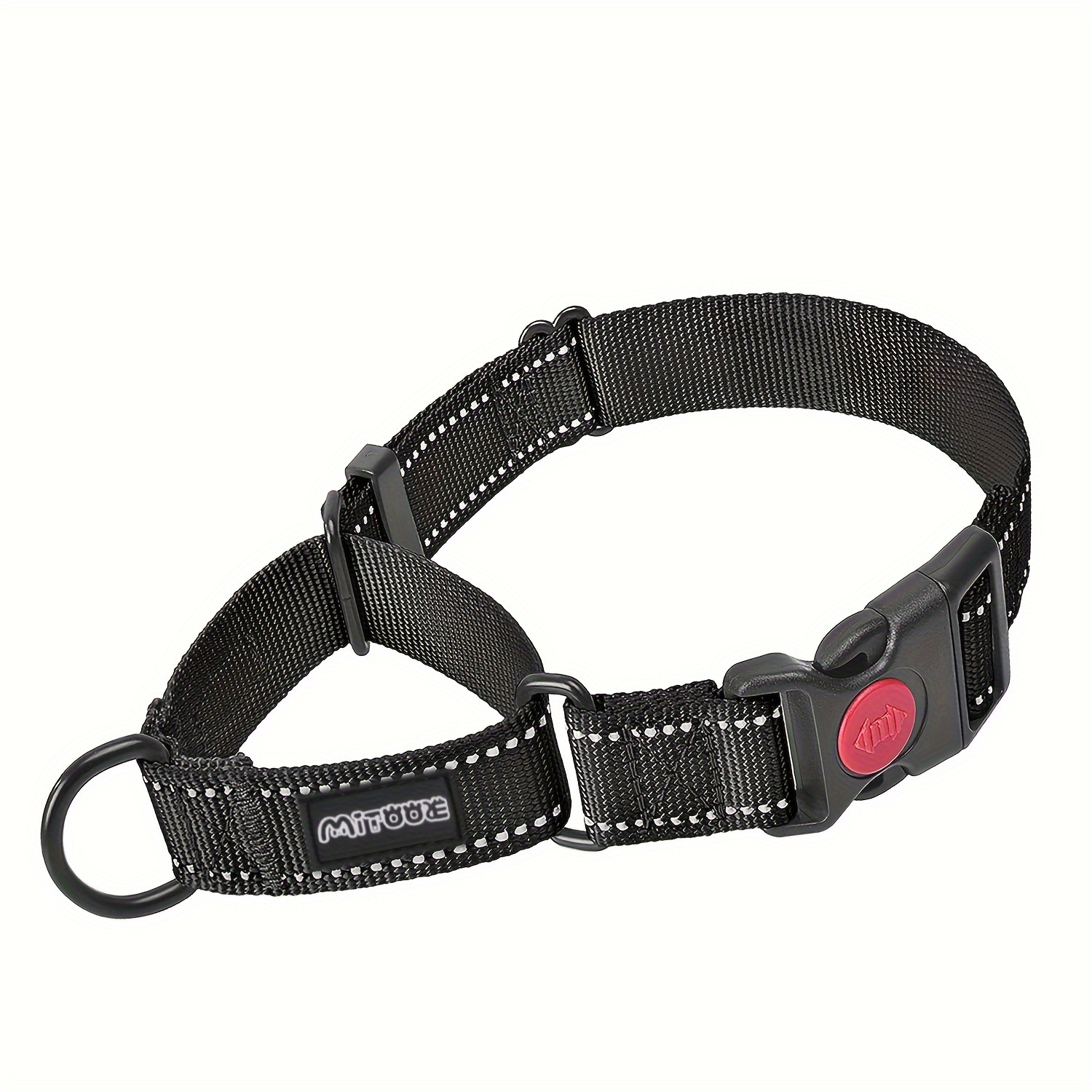 TEMU 1pc Dog Collar, Reflective Nylon Dog Collar Release , Adjustable Training No Slip Dog Collar