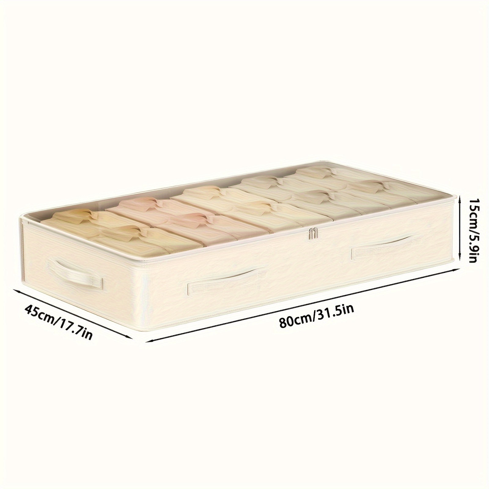 1pc Bed Bottom Storage Bag With Window, Folding Storage Bag Used For Storing Clothes,, Etc, Home And Kitchen Supplies, Wardrobe Storage, Under-bed Storage