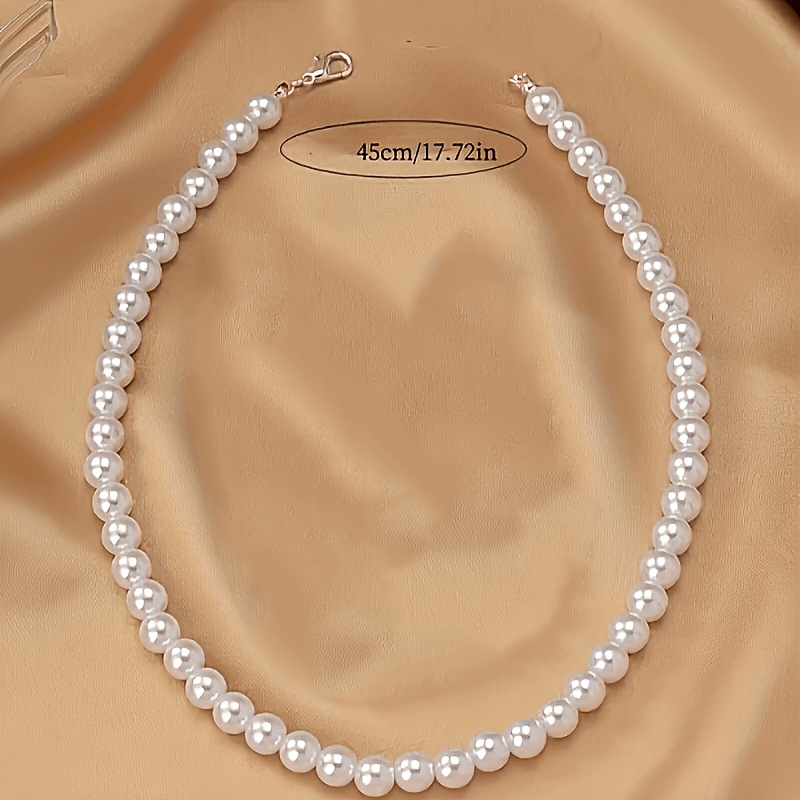 TEMU Collier et bracelet élégants et simples en acrylique, pour événements formels, mariages et vacances
